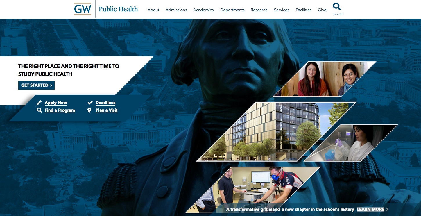 “WDG builds website for GWU’s School of Public Health leading to highest donation ever received