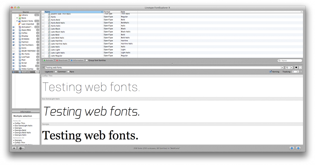 Fonts Libraries