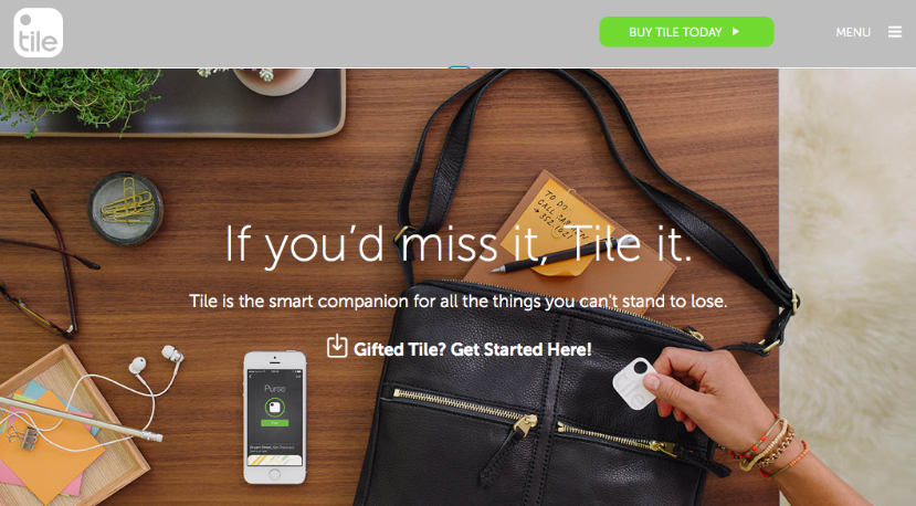 Tile gives the user a clear call to action that isn't hidden behind over-embellishment.