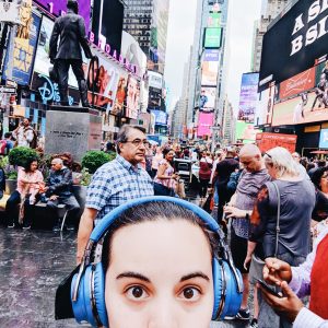 Lisette Alvarez, Digital Strategist in Times Square, NYC
