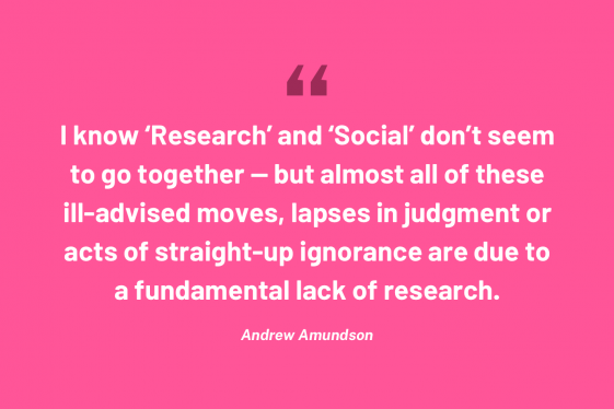 Quote about the need for research in social media.