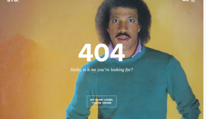 Lionel Richie 404 Error Page
