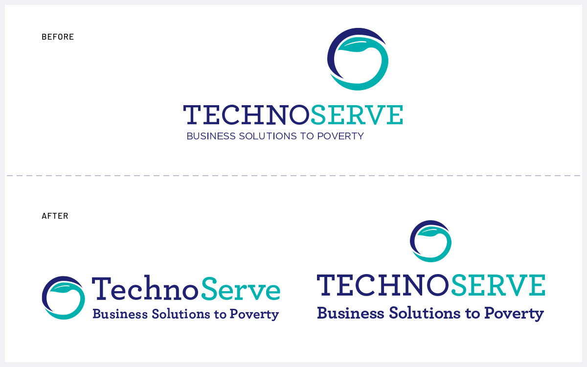 TechnoServe logo work.